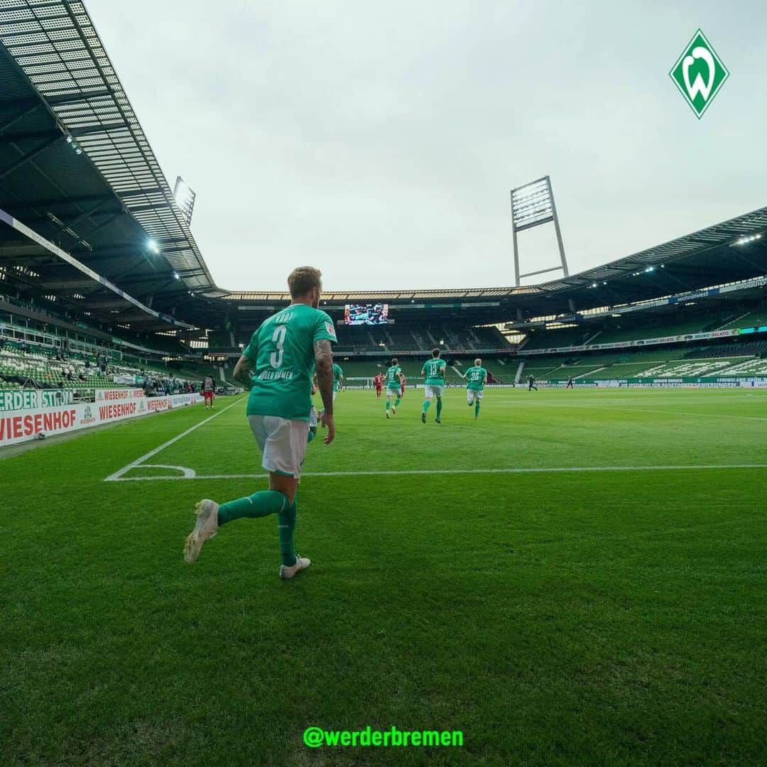 ヴェルダー・ブレーメンさんのインスタグラム写真 - (ヴェルダー・ブレーメンInstagram)「Rausgehen. Gewinnen! _______ #weder #bremen #svw #matchdayminus1 #osterdeich #lebenslanggrünweiß」6月27日 3時31分 - werderbremen