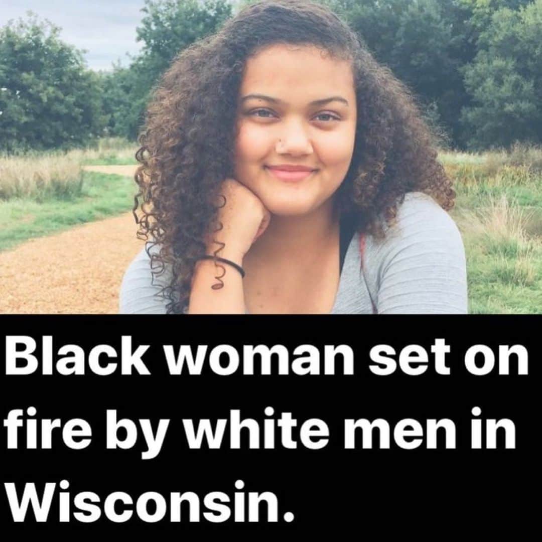 エリカ・キャンベルさんのインスタグラム写真 - (エリカ・キャンベルInstagram)「💔💔😡😡 Repost from @solangeknowles___ • On June 24th, a Black woman in Madison, Wisconsin reportedly suffered third-degree burns after four white men threw lighter fluid and a lighter at her face while she was in her car. Speaking with Madison 365, 18-year-old EMT Althea Bernstein said the assailants yelled a racial slur at her before the attack. “I was listening to some music at a stoplight and then all of a sudden I heard someone yell the N-word really loud,” she told the outlet. “I turned my head to look and somebody’s throwing lighter fluid on me. And then they threw a lighter at me, and my neck caught on fire and I tried to put it out, but I brushed it up onto my face. I got it out and then I just blasted through the red light... I just felt like I needed to get away. So I drove through the red light and just kept driving until I got to my brother’s [home].” According to the outlet, Bernstein’s mother drove her to the hospital later that day, where the hospital staff identified the liquid on her face and neck as lighter fluid. A police incident report says the men used a spray bottle to spray the lighter fluid onto Bernstein’s face.  Police are investigating the incident as a potential hate crime.  #blm #blacklivesmatter #blackwomenmatter #blackfuturesmatter #dismantlewhitesupremacy #antiracism #nojusticenopeace」6月27日 4時24分 - imericacampbell