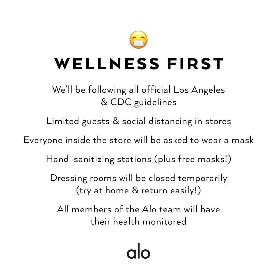 ALO Yogaさんのインスタグラム写真 - (ALO YogaInstagram)「WELCOME OM, LA ALO FAM 💕 We’re so excited to announce that our LA stores will be reopening on July 1st!✨ We’ve missed this community so much and we’re so excited to see you! We’re taking all of the precautionary steps to be mindful of everyone’s health and personal comfort! Swipe for more info!💜」6月27日 4時42分 - aloyoga