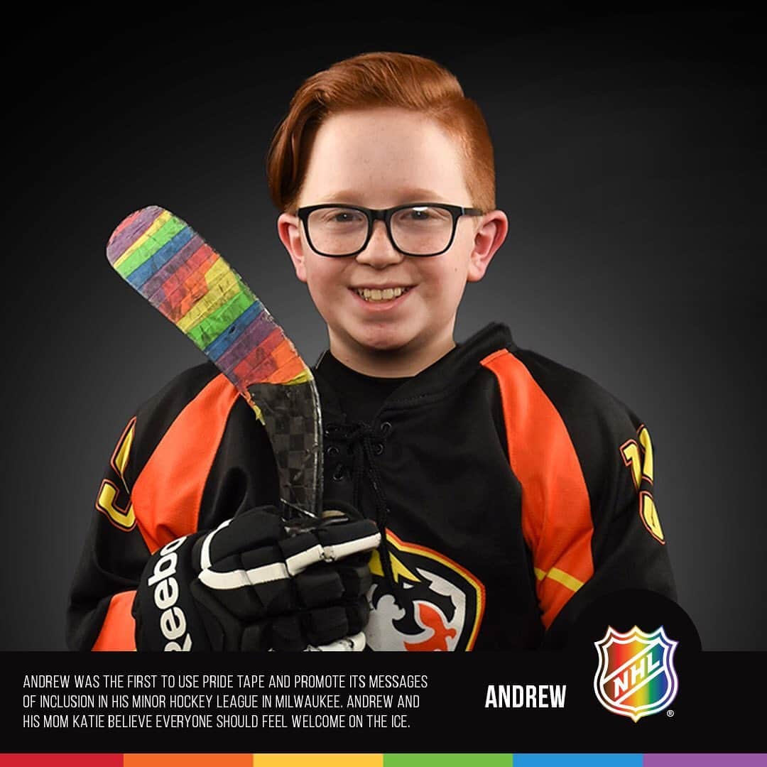 NHLさんのインスタグラム写真 - (NHLInstagram)「The NHL and @pridetape have partnered up this Pride Month to identify “Champions For Change,” hockey players and fans from around the world who have gone out of their way to stand up for acceptance and inclusion. #HockeyIsForEveryone」6月27日 5時40分 - nhl