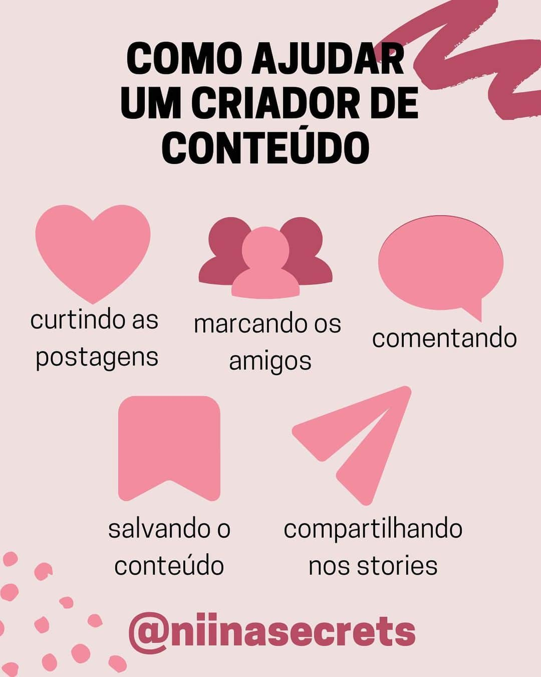 ニーナさんのインスタグラム写真 - (ニーナInstagram)「Quer dar uma ajuda pra sua amiga influenciadora ou pro seu criador de conteúdo favorito? ♥️」6月27日 6時56分 - niinasecrets