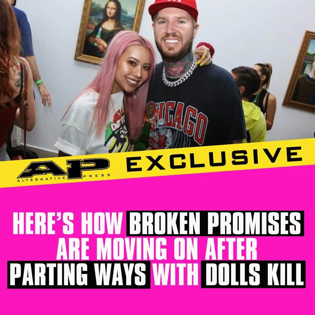 Alternative Pressさんのインスタグラム写真 - (Alternative PressInstagram)「INTERVIEW: After parting ways with @dollskill over the brand owner's controversial and insensitive statements, @brokenpromisesco are looking forward to their future and hold firm on their decision to part ways with their former business partner ⁠ LINK IN BIO⁠ .⁠ .⁠ .⁠ #brokenpromises #dollskill #mandeebence #jasonblake #alternativepress #altpress」6月27日 9時01分 - altpress