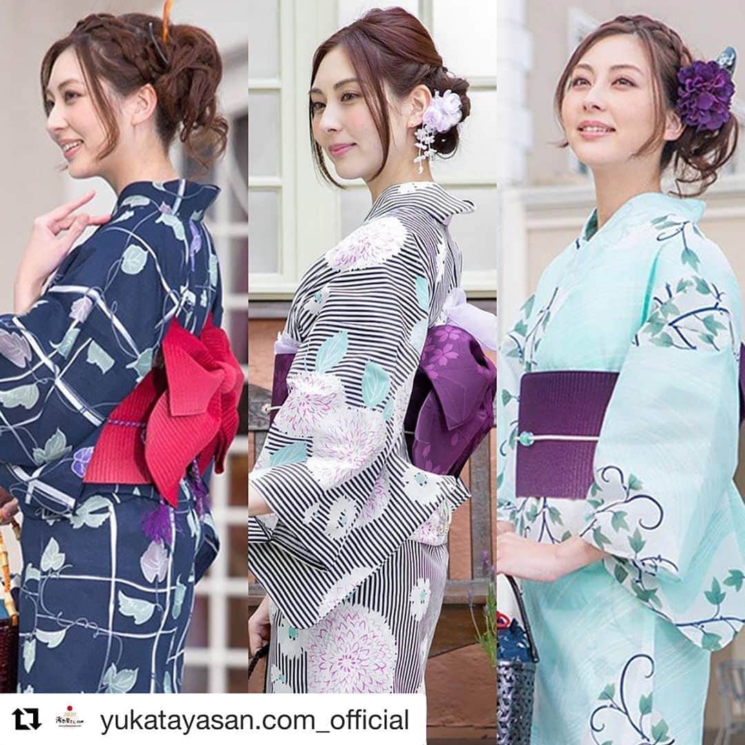 大塚まゆりのインスタグラム：「@yukatayasan.com_official  浴衣👘 #浴衣 #ゆかたヘア #浴衣ヘアアレンジ #浴衣女子 #浴衣帯結び #浴衣着付け #浴衣姿 #浴衣撮影」