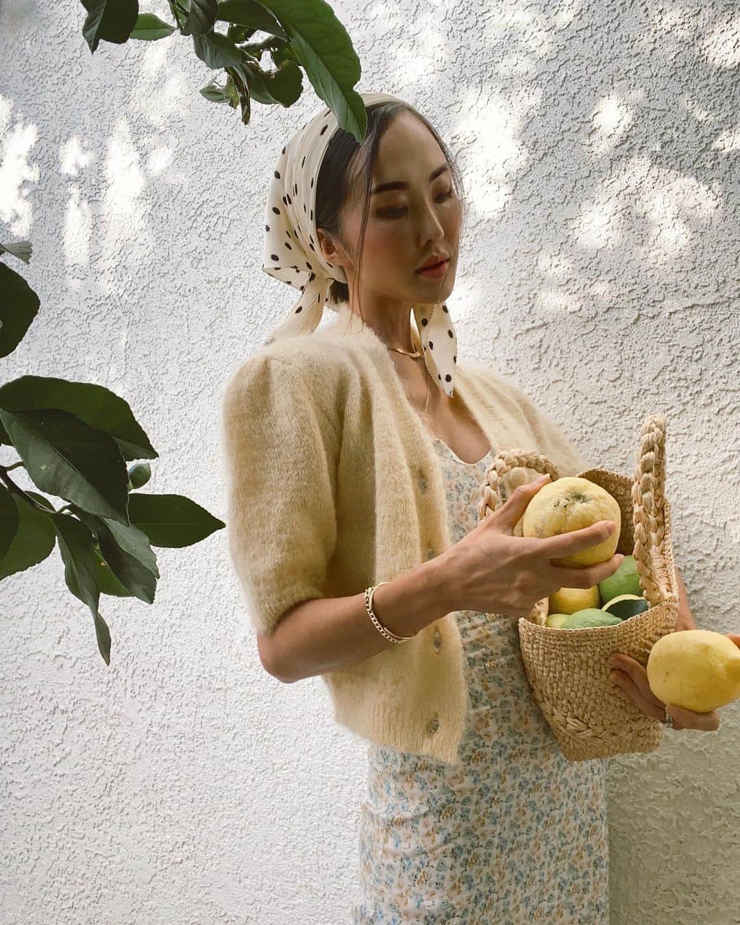 クリッセル・リムさんのインスタグラム写真 - (クリッセル・リムInstagram)「DO YOU GUYS HAVE ANY LEMON RECIPES??? I literally go lemon picking everyday in our yard. Our tree is overflowing with lemons and if we don’t get them ...the animals do! With that said share your recipes with me in the comments! 💛  Outfit & purse: @rouje」6月27日 12時38分 - chrisellelim