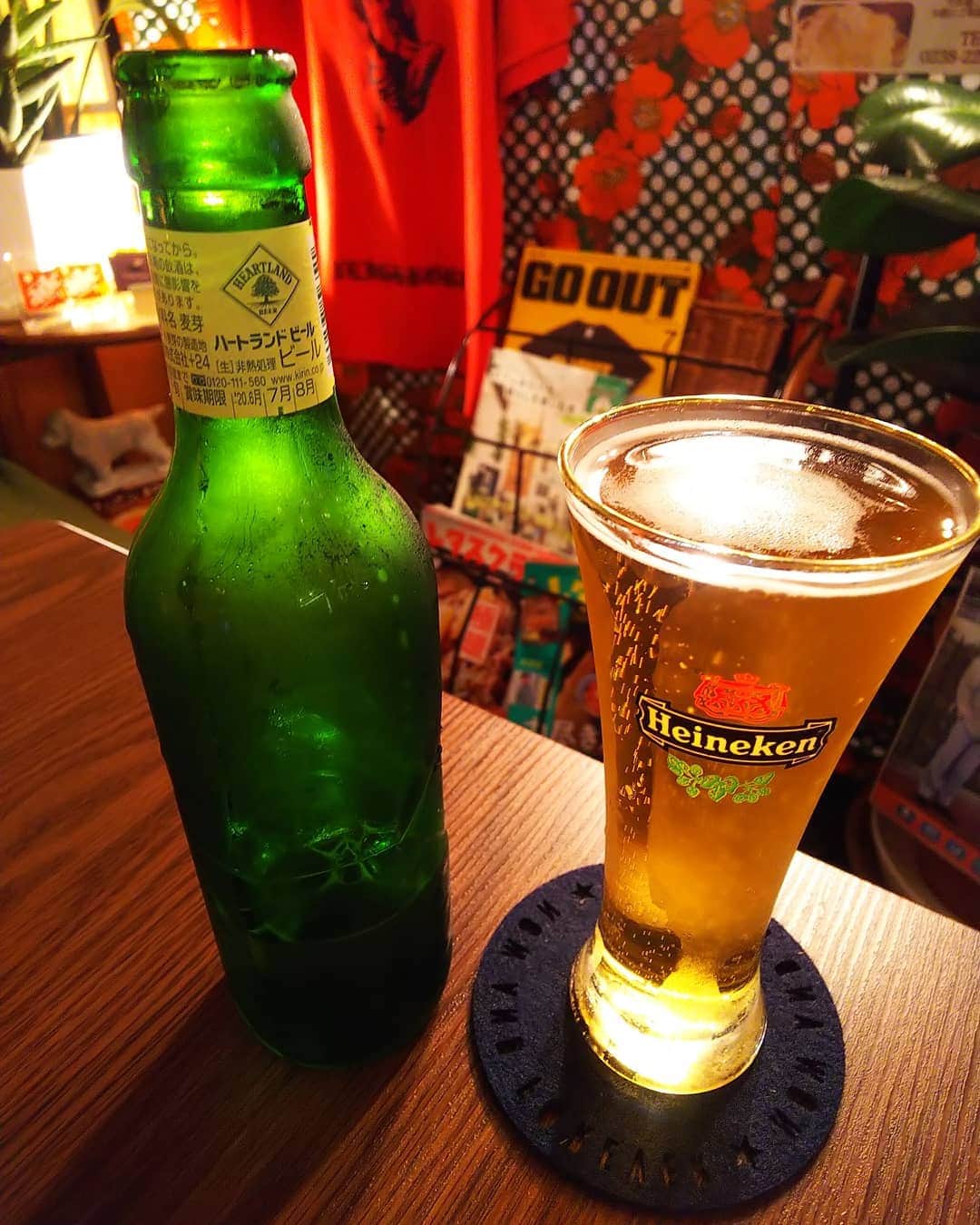 みながわゆみさんのインスタグラム写真 - (みながわゆみInstagram)「#米沢市 #ランチ #ビール #ハートランドビール #グッドオールドデイズカフェ #ビールはおっとが飲んでます #カフェバー」6月27日 12時52分 - nama.09.19