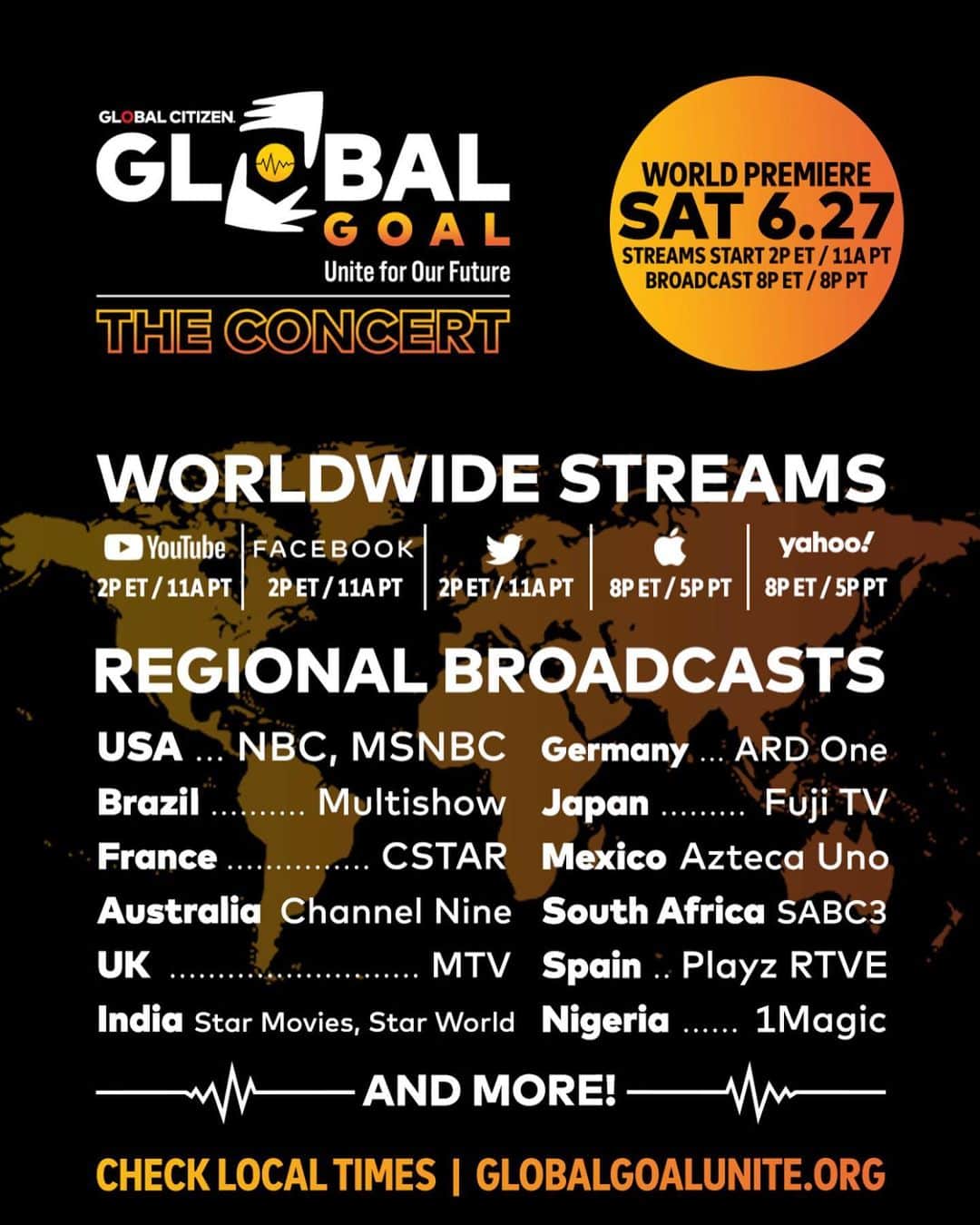Migosさんのインスタグラム写真 - (MigosInstagram)「TUNE IN TOMORROW For The @glblctzn GLOBAL GOAL CONCERT Featuring @quavohuncho !」6月27日 13時25分 - migos
