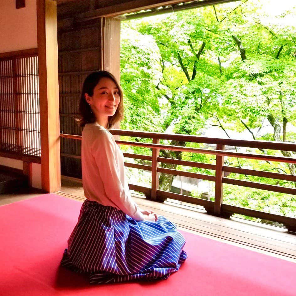 澄輝さやとのインスタグラム：「.﻿ 先日、紫陽花の素敵な柳谷観音に行ってきました✨﻿ 小雨でしたが、雨に濡れた紫陽花も味があり、 とても美しかったです✨﻿ 花手水が素敵で、境内にある鹿威しにも紫陽花が 浮かんでいて可憐で癒されました🌸﻿ 柳谷観音の御朱印帳は紫陽花が書いてあり可愛くて😍﻿ 思わず、御朱印帳デビューもしちゃいました🎵﻿ 自分で作れる花手水押し花朱印キットも買ったので、 おうち時間に楽しもうと思います☺️﻿ ﻿  #紫陽花づくし﻿ #御朱印帳デビュー﻿ #これから集めていきたいです♪﻿ #お花のついた御朱印かわいい﻿ #とても素敵な所でした﻿ #柳谷観音さん﻿ #空気もとても澄んでいて﻿ #癒されました﻿ #髪の毛も随分とのびました〜」