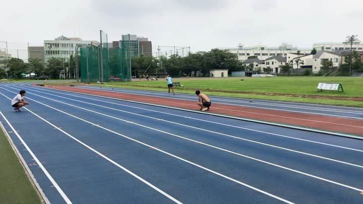 橋岡優輝のインスタグラム：「リハビリ開始。  #2ヶ月のブランク #久しぶり」