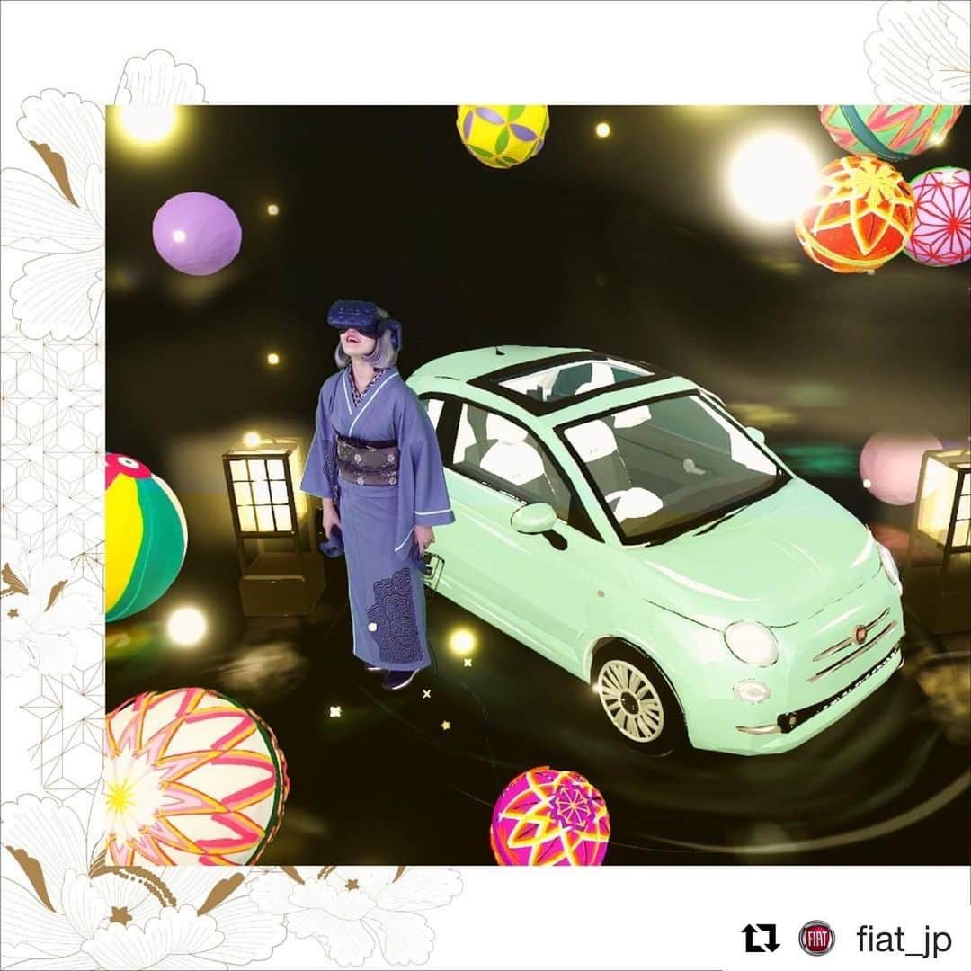 関口愛美さんのインスタグラム写真 - (関口愛美Instagram)「#Repost @fiat_jp with @get_repost ・・・ #My First FIATの最新作を公開！ VRアーティスト・ #せきぐちあいみ さんが描く「和」の世界を、愛車『FIAT 500』とドライブ。いままでに観たことのないイマジネーションの世界へ、あなたを誘います。」6月27日 15時44分 - sekiguchiaimi