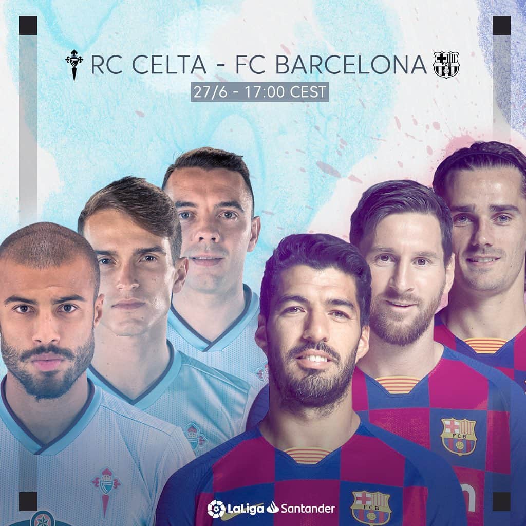 LFPさんのインスタグラム写真 - (LFPInstagram)「BIG GAME! Who ya got today? 😍🤔 • ¡PARTIDAZO! ¿Quién se impone hoy? 😍🤔 • #Celta #Barça #Big #Game #LaLiga #LaLigaSantander」6月27日 18時06分 - laliga