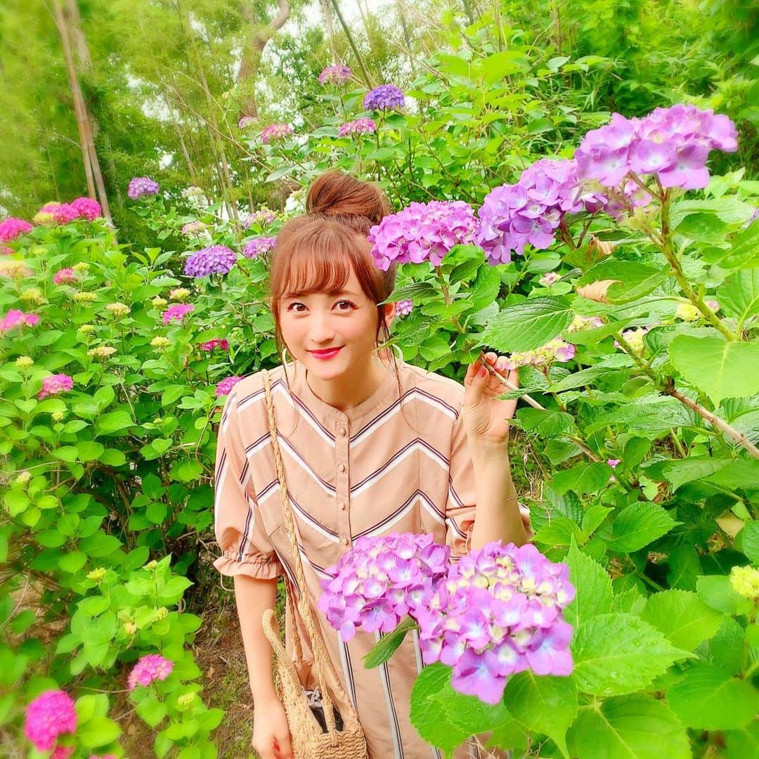 小松彩夏さんのインスタグラム写真 - (小松彩夏Instagram)「﻿ 岩手は紫陽花が綺麗だよ😊🌸﻿ ﻿ #地元 #岩手 #岩手県 #故郷 #岩手宣伝隊長 #iiiwate #一関 #一ノ関 #一関市 #厳美 #厳美渓 #いつくし園 #温泉 #温泉郷 #撮影 #楽しい #出会い #感謝」6月27日 18時27分 - official_ayaka_502