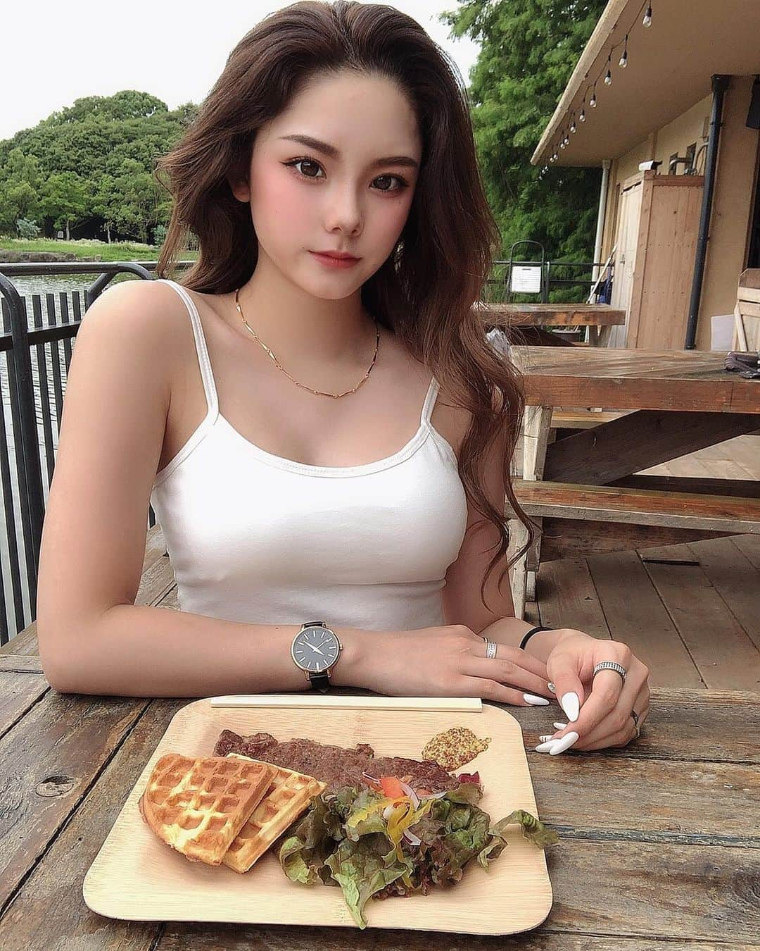 原田美優さんのインスタグラム写真 - (原田美優Instagram)「. .  今日はLunchに 〜‪‪☾ . Lunchってなんかオシャレやし気分上がるのみゅうだけ??笑 美味しすぎたし、気分転換なったし最高 〜‪‪❤︎‬‪‪❤︎‬ また行きたいな 〜✨‪‪❤︎‬ . . #instagood #handsomebotgarden #lunch」6月27日 19時00分 - harada.myu