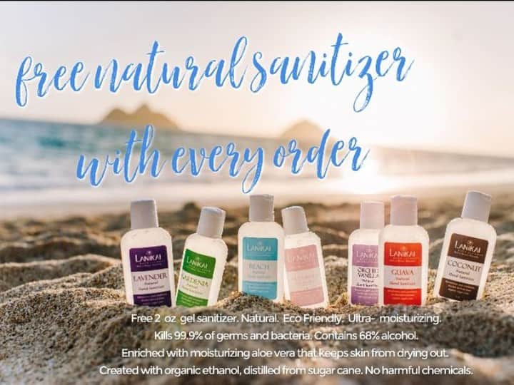 Lanikai Bath and Bodyさんのインスタグラム写真 - (Lanikai Bath and BodyInstagram)「Mahalo for your support ~ Eco Sanitizer, Free with purchase 💙」6月28日 5時56分 - lanikaibathandbody