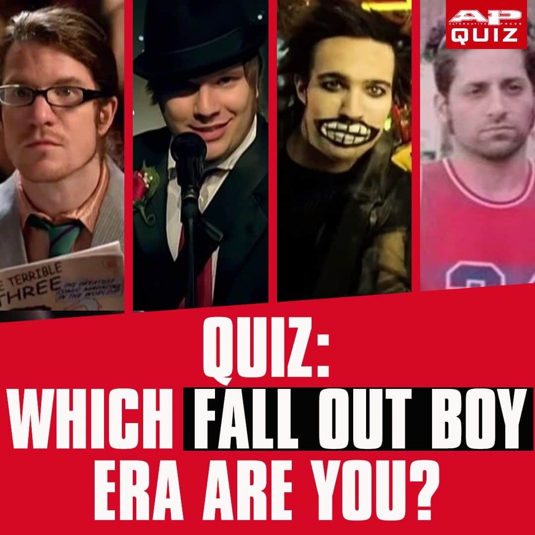 Alternative Pressさんのインスタグラム写真 - (Alternative PressInstagram)「QUIZ: @falloutboy have given us seven very different incarnations of their now-iconic sound—which album era are you most like? ⁠ LINK IN BIO⁠ .⁠ .⁠ .⁠ #falloutboy #FOB  #takethistoyourgrave #fromunderacorktree #infinityonhigh #saverockandroll  #americanbeauty #mania #alternativepress #altpress」6月28日 5時00分 - altpress
