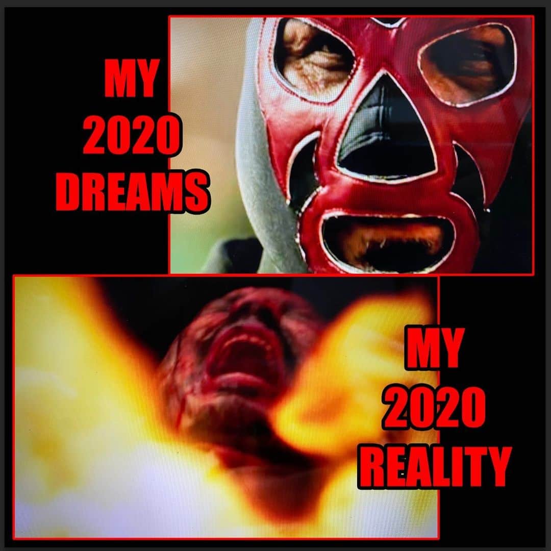 ロブ・ゾンビのインスタグラム：「This one goes out to @emiliorivera48 . 6 more months of 2020 left. Keep on truckin’. #robzombie #emiliorivera #3fromhell #aquarius #2020」