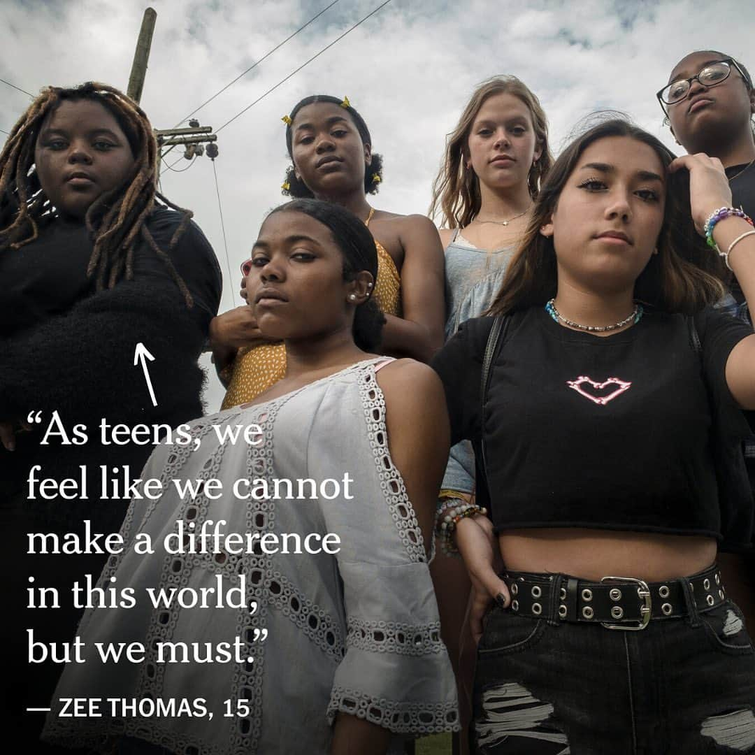 New York Times Fashionさんのインスタグラム写真 - (New York Times FashionInstagram)「Meet these young activists who are fighting for a more just future. Shayla Turner, 18, spent part of her high school graduation week campaigning for the removal of police from inside Chicago’s public schools. She saw people tear gassed for the first time. Zee Thomas 15, organized a 10,000 person protest against police brutality in Nashville, with the help of five other teenagers. Tiana Day, 17, led a Black Lives Matter protest across the Golden Gate Bridge. (She thought “something like 50 people would show up.” There were thousands, stretching for miles.) And from her bedroom in St. Louis, Brianna Chandler, 19, used social media to organize a teach-in for local high school and college students to learn about racial justice.  Visit the link in bio, to hear more from these young women in their own words. | 📸: @carlosjavierortiz, @yasss.indeed, John G Mabanglo/EPA, via Shutterstock and @whitneycphoto」6月27日 22時45分 - nytstyle