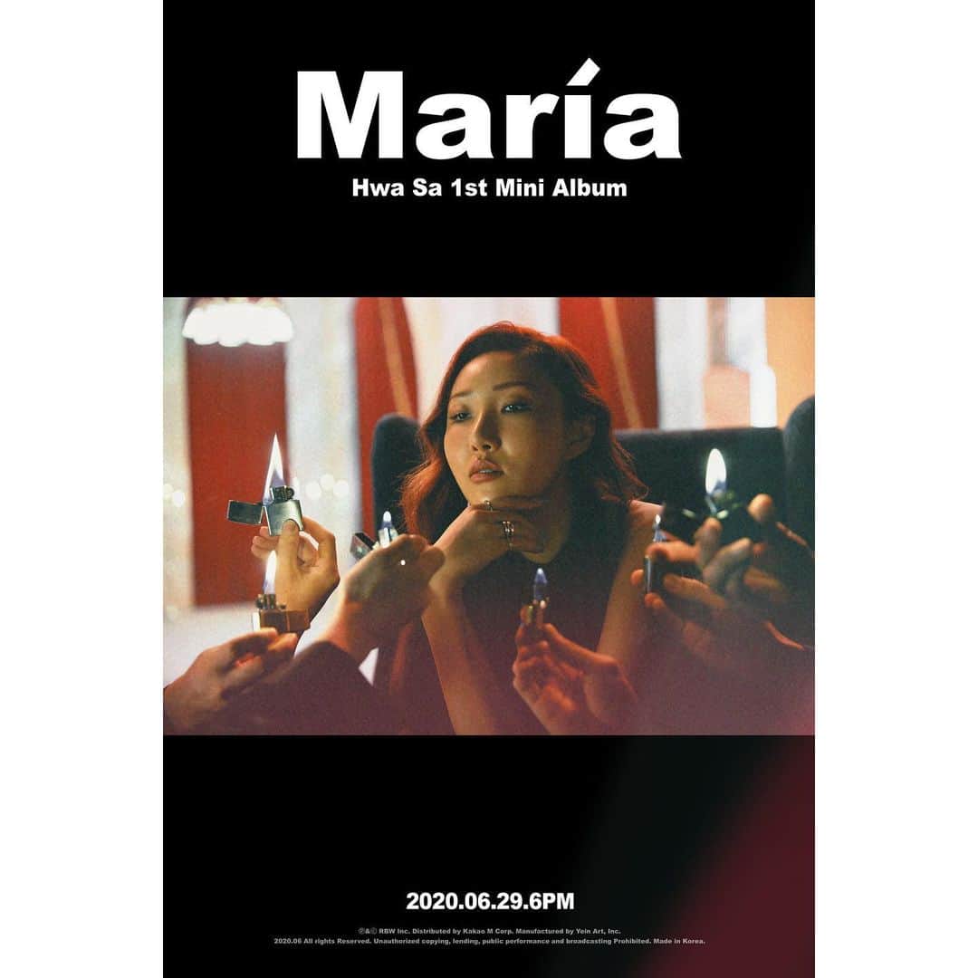 Mamamooさんのインスタグラム写真 - (MamamooInstagram)「. [#화사] - 1st Mini Album [María]  Image Teaser 05 - 2020.06.29 6PM RELEASE✔ - #HwaSa #1st_Mini_Album #María」6月28日 0時00分 - mamamoo_official