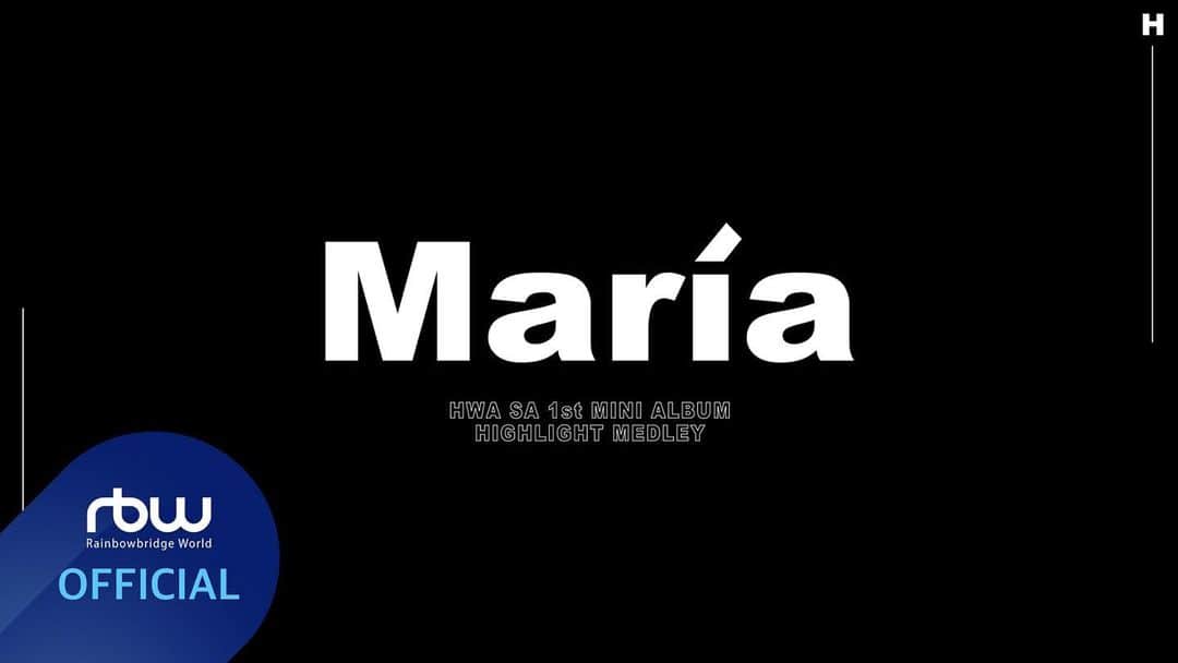 Mamamooさんのインスタグラム写真 - (MamamooInstagram)「. [#화사] - ‪1st Mini Album 'María'  HIGHLIGHT MEDLEY - 🎶 https://youtu.be/edhHZxvaRhk - 2020.06.29 6PM RELEASE✔ - #HwaSa #1st_Mini_Album #María」6月28日 0時00分 - mamamoo_official