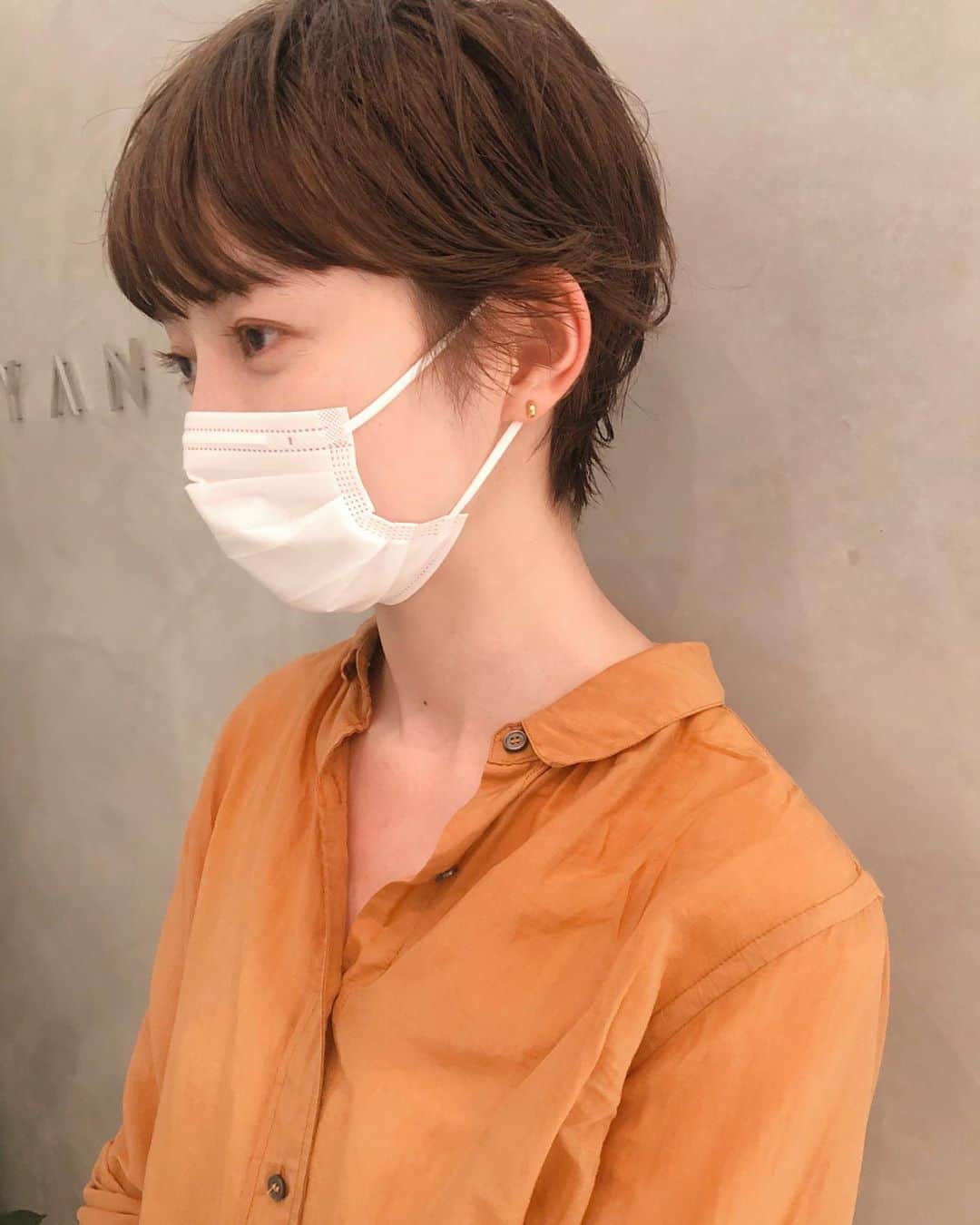 のインスタグラム：「お客様くせっ毛ショート➿ #nono_hair #syan_tokyo  #ショートヘア」