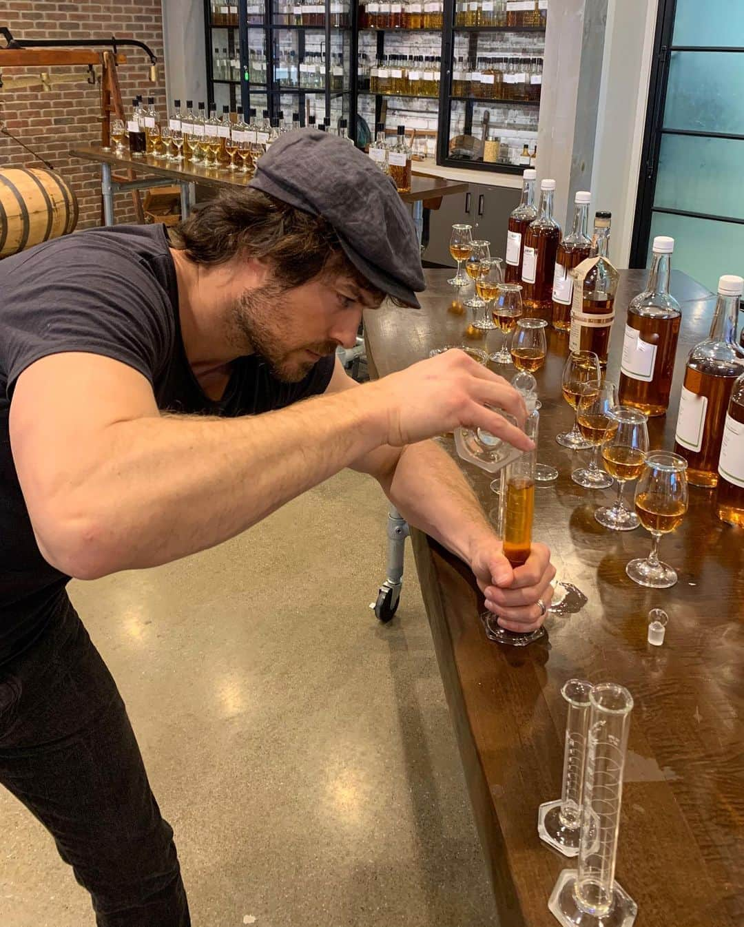 イアン・サマーホルダーさんのインスタグラム写真 - (イアン・サマーホルダーInstagram)「Doing what I love; learning and experiencing bourbon. I’ve had the great pleasure and luck to learn so much from this man. Dr Don Livermore aka @cdnwhiskydoc . A mentor, a dear friend and a celebrated master blender. The passion and scientific contribution to the whiskey world this man has made is truly incredible. I’m blessed and grateful to to learn from you Don, to call you my friend. Thank you.  This is me folks: After years of planning and the last 12 straight months of blending, tasting, testing, dreaming, pushing, flying and driving. Redeye flights, napping in hotels for 30 mins before meetings then rushing to get back on a plane and fly home hoping to make it in time to put the baby down.  Over 1,000 phone calls, thousands of emails, countless meetings, conference calls and fireside conversations.  Here is a little peak at just a few of the many levels that have gone into building our beloved @brothersbondbourbon . What a fun and intense journey.  My hat is off to my team. Our team. I can’t wait to share this with you. If you are legal drinking age, please go to brothersbondbourbon.com to sign up so we can be on this journey together and I can email you! Link in my bio. Coming soon to a retailer near you! Thank you! Let’s do this! Are you with me?」6月28日 15時13分 - iansomerhalder