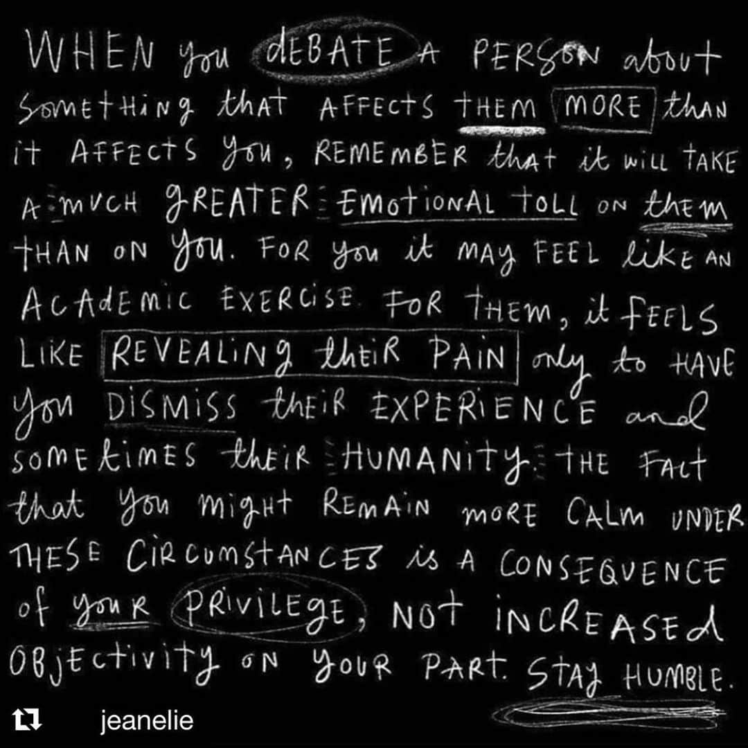 シャンテル・ヴァンサンテンのインスタグラム：「Stay Humble. Listen to understand. Find empathy.」