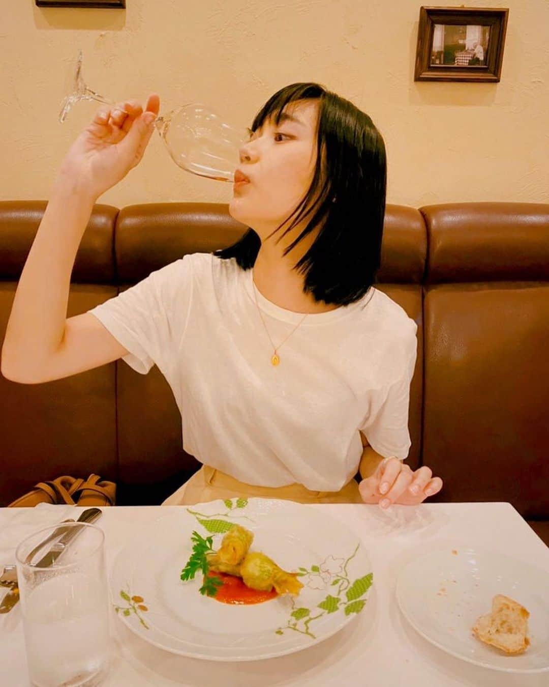 林田岬優さんのインスタグラム写真 - (林田岬優Instagram)「久々の外食うれしすぎて。 友との食事は最高です。 まだまだ油断は禁物ですが、こういう時間を少しずつでも楽しめるといいね。」6月28日 11時37分 - miyu_hayashida