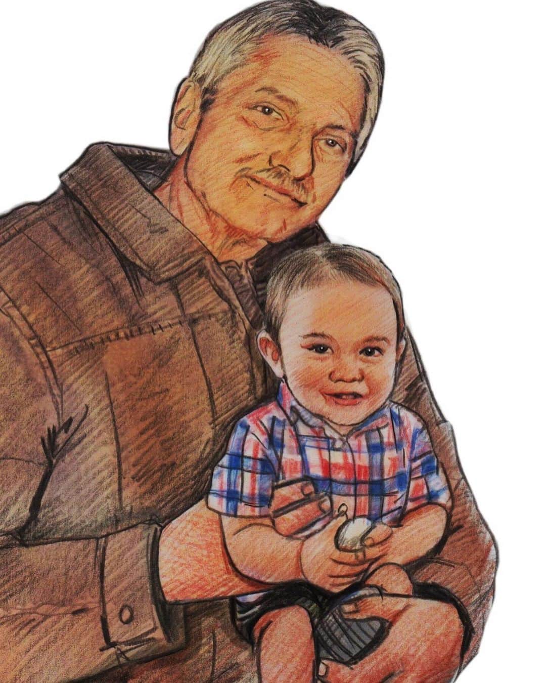 ディーナ・ニコール・コルテーゼのインスタグラム：「Today marks 4 years since I’ve lost my dad .. everyday I wish he was here to hug and hold his grandson and see how far I’ve come as a mommy and wife .. my husband @cbuckner_ surprised me with this beautiful photo he had made for me of my dad holding CJ .. this was literally the best gift anyone has ever gotten me .. to see my dad holding my son .. immediately brought tears to my eyes but made my heart feel so full .. I know my dads always with us and I talk to CJ about him everyday .. we miss and love you so much dad ❤️ #myangel」
