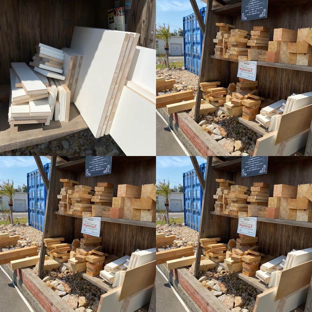 のインスタグラム：「🏠﻿ ﻿ 白いボード入りました！﻿ ﻿ #清水工務店﻿ #えこっぱすてぇしょん﻿ ﻿ #建築現場からやってきた﻿ #木端ちゃん﻿ ﻿ #なにかお役に立てると嬉しいです﻿ ﻿ #必要な分だけお持ちくださいね」
