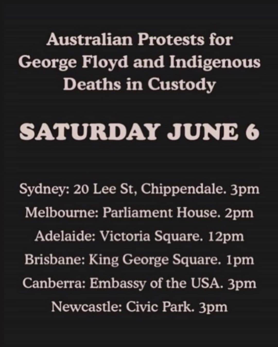 コートニー・バーネットさんのインスタグラム写真 - (コートニー・バーネットInstagram)「Saturday 2pm, Parliament House. If you can’t march but you can give money, I donated here —  @justicefortanyaday  @grassroots_ptr www.paytherent.net.au  Sisters Inside www.sistersinside.com.au Victorian Aboriginal Legal Service www.vals.org.au More links in my bio. Follow  @blakbusiness @nitv_au @indigenousx @seedmob @warrevolt @commongroundaustralia @clothingthegap @abcindigenous @tiddas4tiddas — Poster artwork by @g_a_b_i_briggs More event info at @warrevolt *Edit* Sydney protest has been relocated to Town Hall 3-5pm」6月4日 14時37分 - courtneymelba