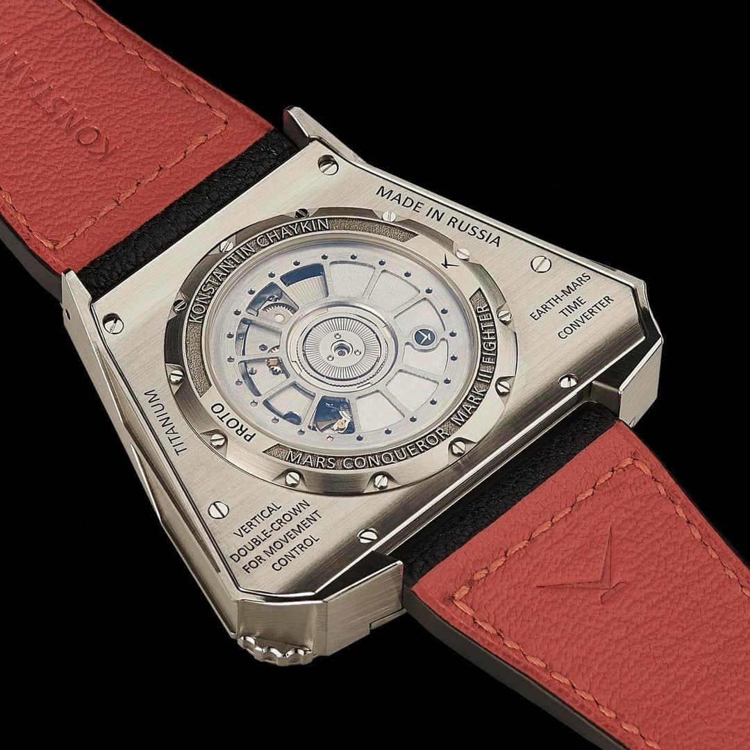 WATCHMANIAさんのインスタグラム写真 - (WATCHMANIAInstagram)「Introducing the new @k_chaykin Mars Conqueror Mk3 Fighter! Titanium case with sapphire crystal caseback. Limited edition of 8 pieces. MSRP is € 19’710」6月4日 16時09分 - watchmania