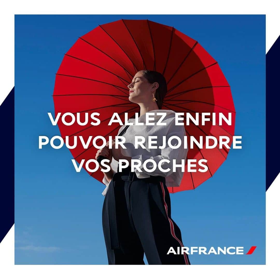 のインスタグラム：「Gradual resumption of Air France flights as from June ☀️ We have implemented strict health & hygiene conditions for full peace of mind when you travel. See you soon!  Réouverture progressive des vols Air France dès le mois de juin ☀️Des conditions sanitaires strictes sont mises en place pour vous permettre de voyager en toute sérénité. À bientôt !  #AirFrance #travel」