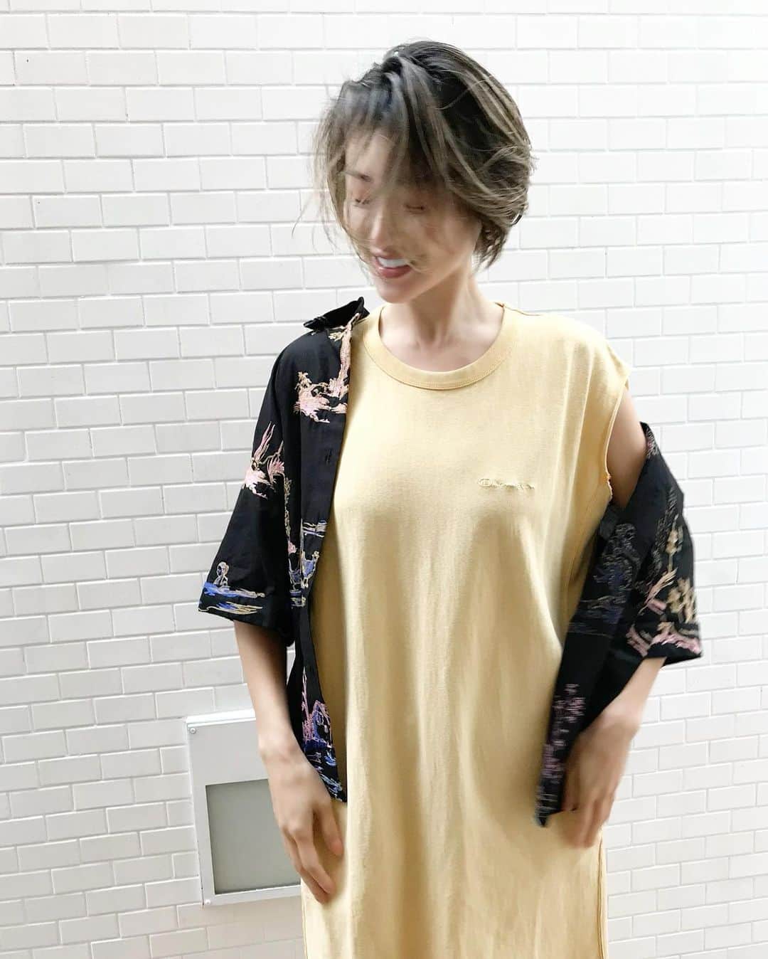 &mのインスタグラム：「少しカットしたよ⸝⸝⸝ カラーはね、今考え中⸝⸝⸝( ˶‾᷄ᵕ‾᷅˵)」