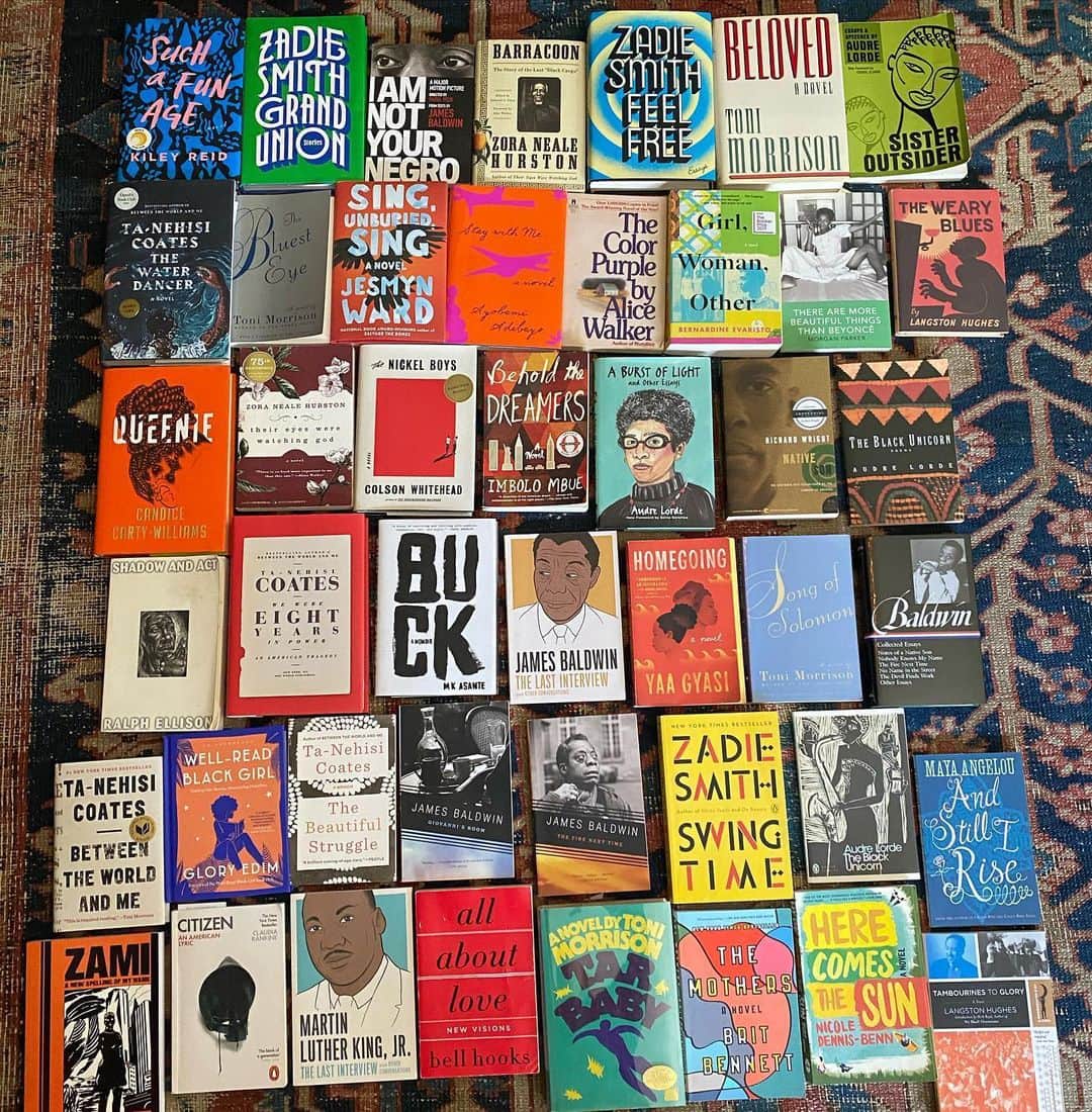 ニコール・リッチーのインスタグラム：「Here are some of my books I want to share with you. Fill your house, your mind & your heart with Black stories. Black lives matter. Black stories matter.」