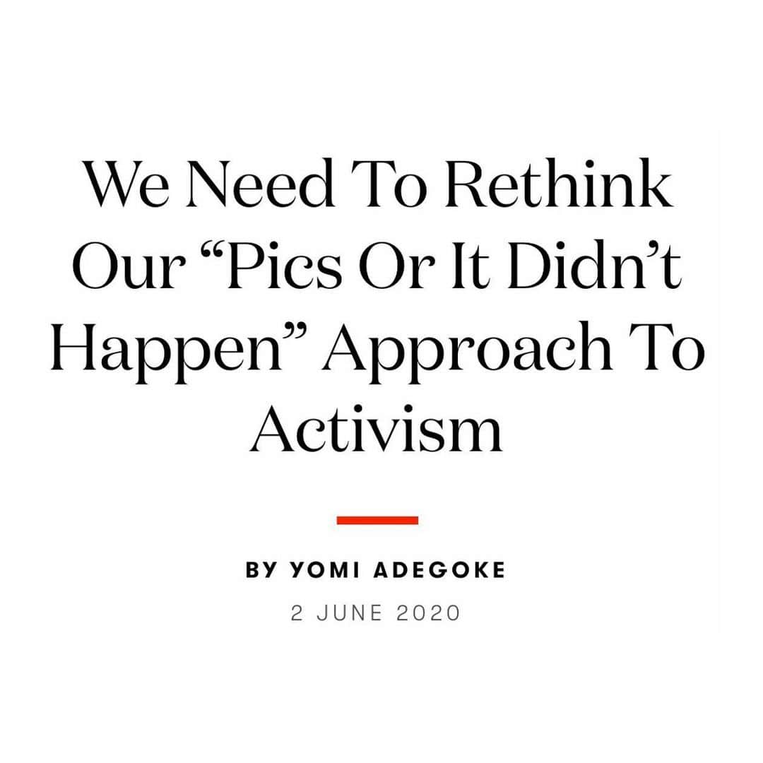 エマ・ワトソンのインスタグラム：「It has made me sad that it seems if people don’t post quickly on social media, or are trying to be respectful and provide space, this can be interpreted as apathy. Thank you @yomi.adegoke」
