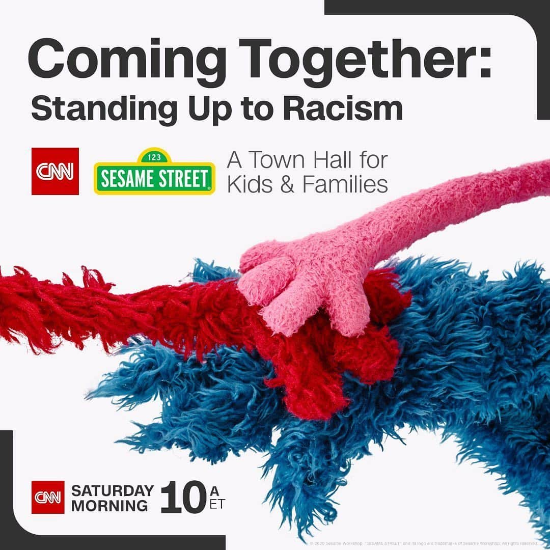 セサミストリートさんのインスタグラム写真 - (セサミストリートInstagram)「Sesame Street is joining @CNN this Saturday for a Town Hall to help kids and families discuss racism and the protests taking place nationwide, build empathy, and embrace diversity. Watch the hour-long special this Saturday June 6 at 10 am ET. #CNNSesameStreet」6月4日 23時00分 - sesamestreet