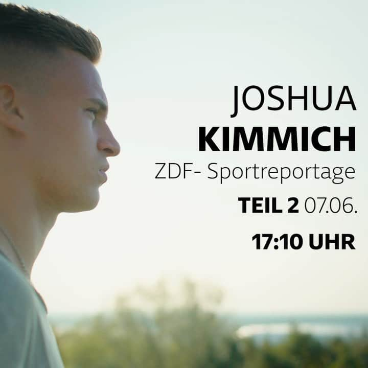 ジョシュア・キミッヒのインスタグラム：「Zweiter Teil am Sonntag @zdfsport 🎥 #langzeitdoku #keineangstesistderletzteteil 🎬#immerschöngriffigbleiben #believeinyourself 👉🏽😲 🤹🏽‍♂️」