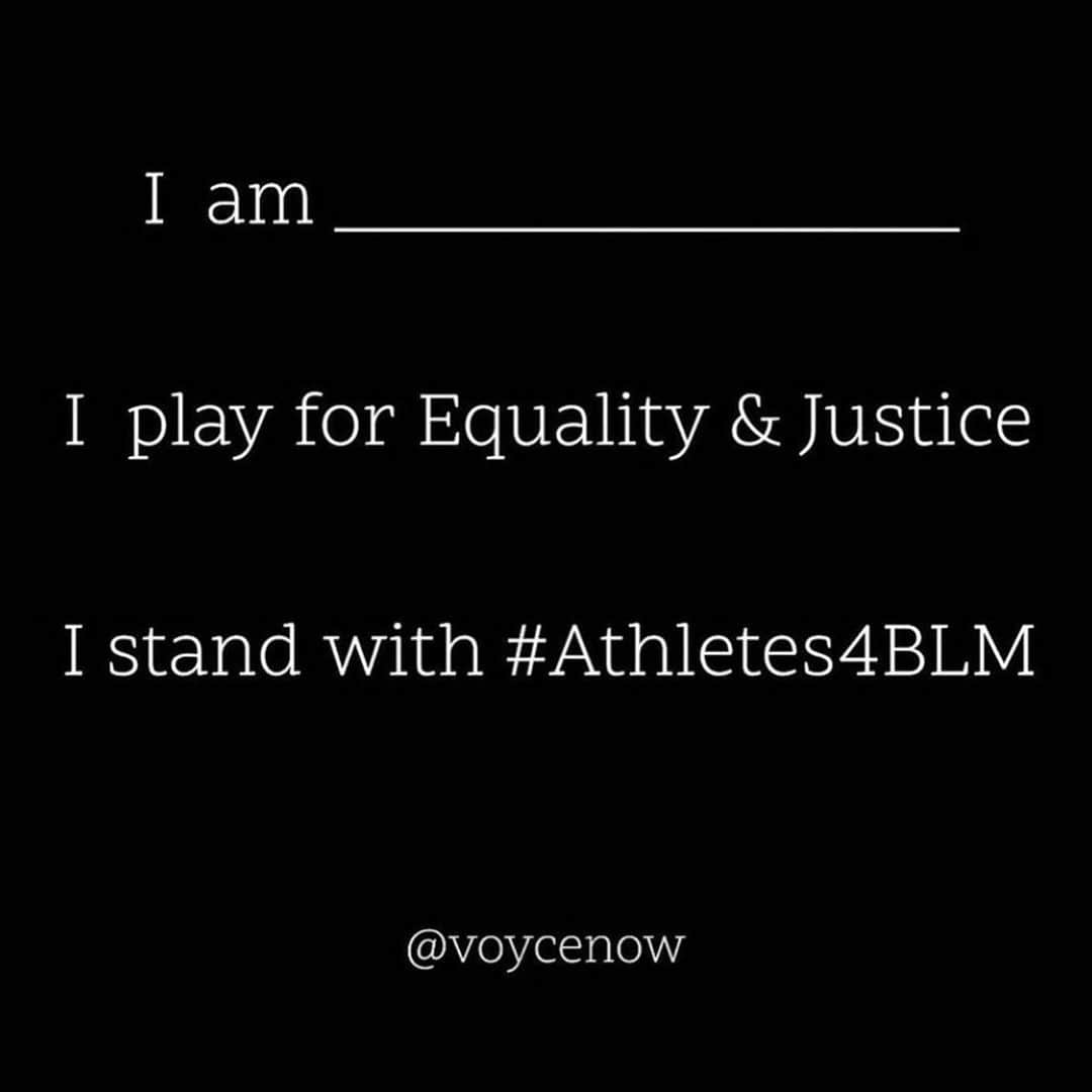 ボビー・ウッドさんのインスタグラム写真 - (ボビー・ウッドInstagram)「#Athletes4BLM」6月5日 0時20分 - bwoody22