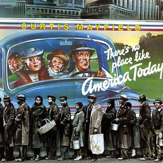 Skylar Spenceのインスタグラム：「Curtis Mayfield - There’s No Place Like America Today (1975)  Highly encouraging my friends to wrap themselves in the music of Curtis Mayfield, who spent his entire musical career writing infectious songs with political messages. Not easy to do and he was the best to ever do it, arguably. Start with ‘Curtis Live!’ and feel free to DM for more recommendations.」