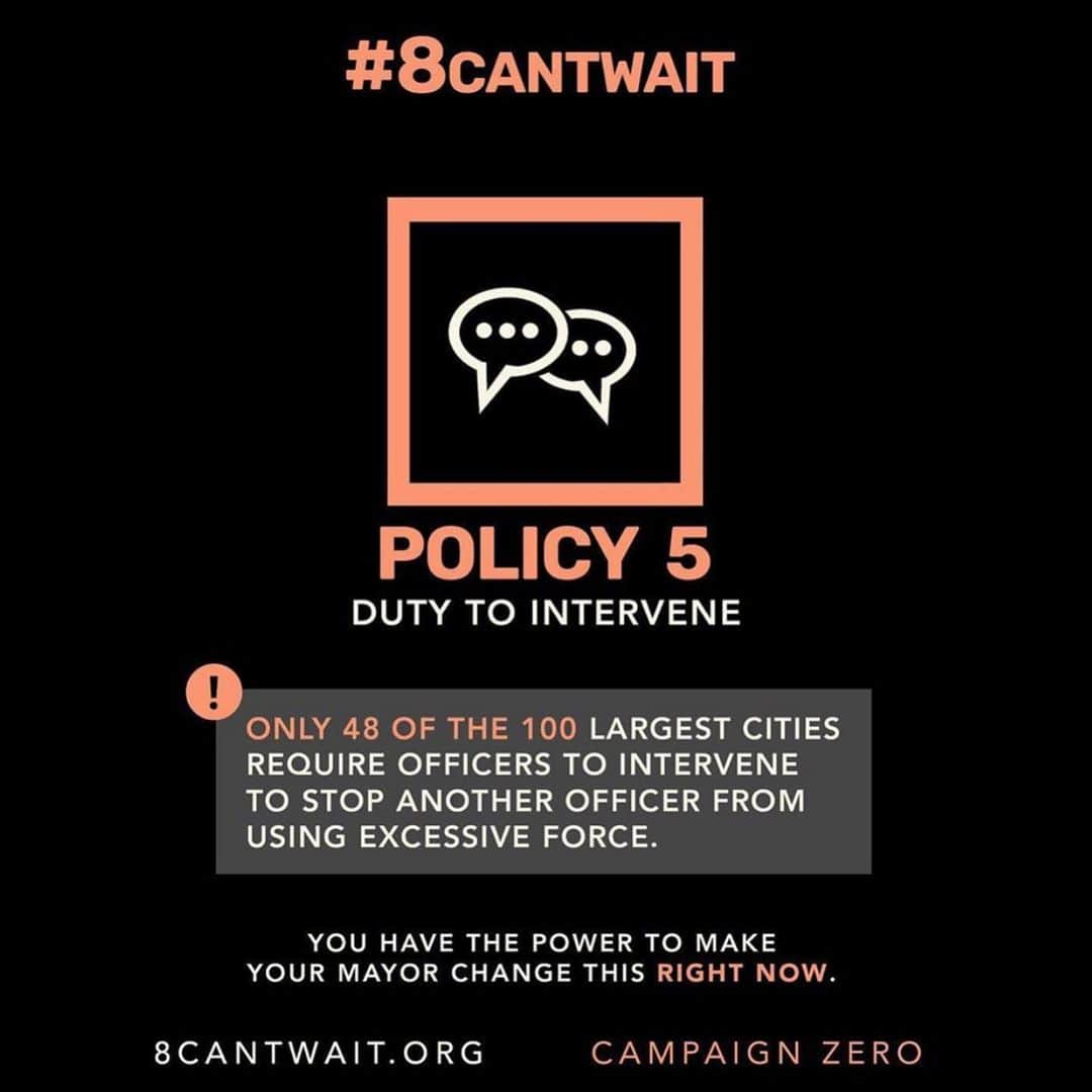 KATさんのインスタグラム写真 - (KATInstagram)「Here are some things we can advocate for. Email, call in and demand change in how the police handle policing and training their officers.  #8cantwait @campaignzero」6月5日 1時43分 - katmcdowell