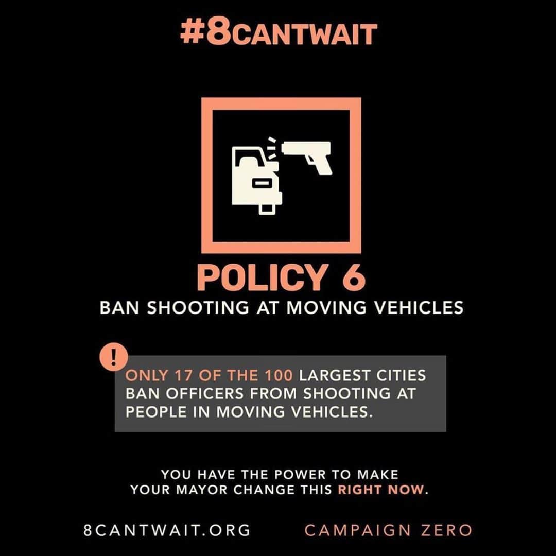 KATさんのインスタグラム写真 - (KATInstagram)「Here are some things we can advocate for. Email, call in and demand change in how the police handle policing and training their officers.  #8cantwait @campaignzero」6月5日 1時43分 - katmcdowell