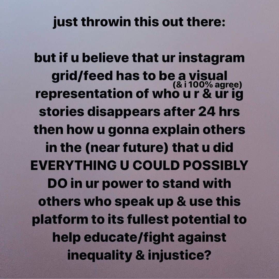 フェイスのインスタグラム：「its a small effort & saves lives. & if u dont know what to say/do then ask around. or check link in bio & try to learn something new about it TODAY not tmrw. im learning so much about it myself. its important. i have much love for all of us. we can do this #blacklivesmatter」