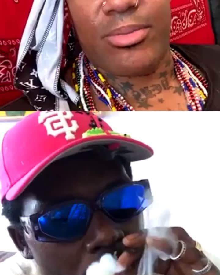 セオフィラス・ロンドンのインスタグラム：「In conversation with my brother and mentor @supanovaslom ! Full 1 hour interview full of GEMS and CLARITY streaming on his page now!!.... do the work , read, inform and love one another ! 💘 I will be announcing my weekly residence in convo with our teacher and comrade once I upgrade my iPhone 7 😁💫 @supanovaslom  @supanovaslom  @supanovaslom」