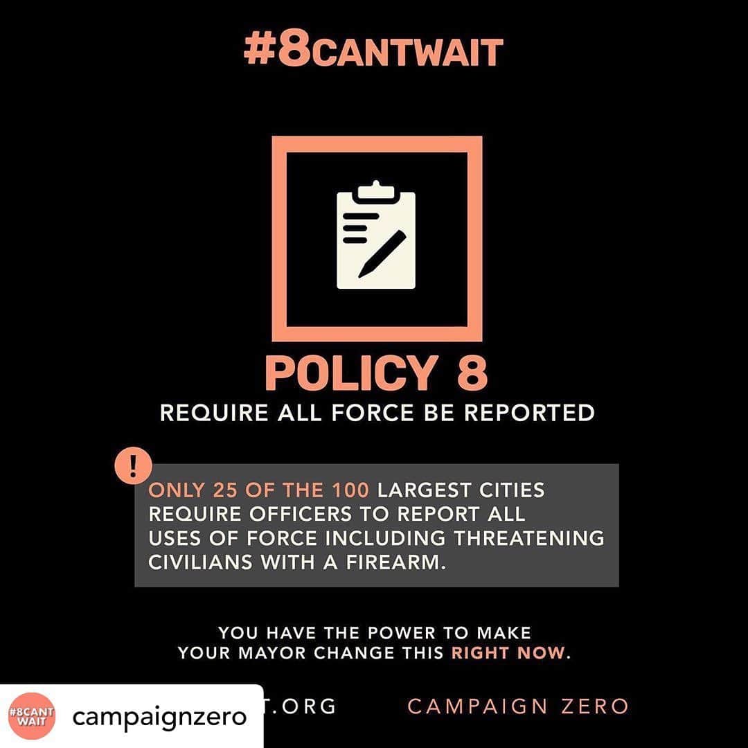 LUSH Cosmeticsさんのインスタグラム写真 - (LUSH CosmeticsInstagram)「#Repost @campaignzero ・・・ ✊🏿✊🏾Hey fam, many of you have been asking what more you can do and we’ve heard you.  Today we launch a new campaign: #8CANTWAIT. Together these 8 use of force policies can reduce police violence by 72%. And your Mayor has the power to adopt them all right now.  We need YOU to call and email your mayors, wherever you are, and tell them to adopt these 8 life-saving policies RIGHT NOW! We cannot standby any longer while the police kill people. Visit 8CANTWAIT.ORG and use our tools to find your Mayor’s contact info, and see if your city already has any of these policies in place. Help us spread the word and tag 10 people you want to see this policy! Together we CAN END police violence in America.✊🏿✊🏾」6月5日 2時34分 - lushcosmetics