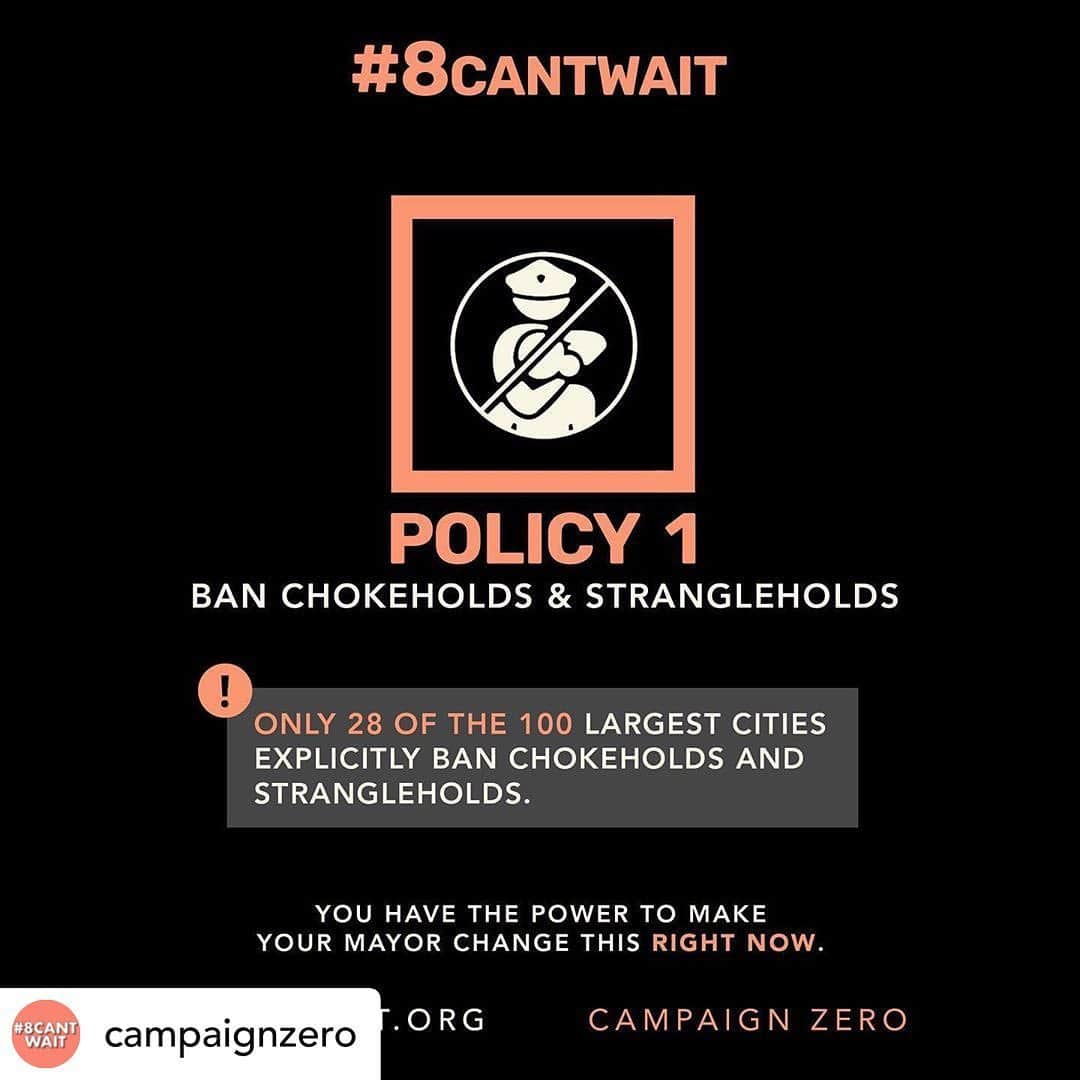 LUSH Cosmeticsさんのインスタグラム写真 - (LUSH CosmeticsInstagram)「#Repost @campaignzero ・・・ ✊🏿✊🏾Hey fam, many of you have been asking what more you can do and we’ve heard you.  Today we launch a new campaign: #8CANTWAIT. Together these 8 use of force policies can reduce police violence by 72%. And your Mayor has the power to adopt them all right now.  We need YOU to call and email your mayors, wherever you are, and tell them to adopt these 8 life-saving policies RIGHT NOW! We cannot standby any longer while the police kill people. Visit 8CANTWAIT.ORG and use our tools to find your Mayor’s contact info, and see if your city already has any of these policies in place. Help us spread the word and tag 10 people you want to see this policy! Together we CAN END police violence in America.✊🏿✊🏾」6月5日 2時34分 - lushcosmetics