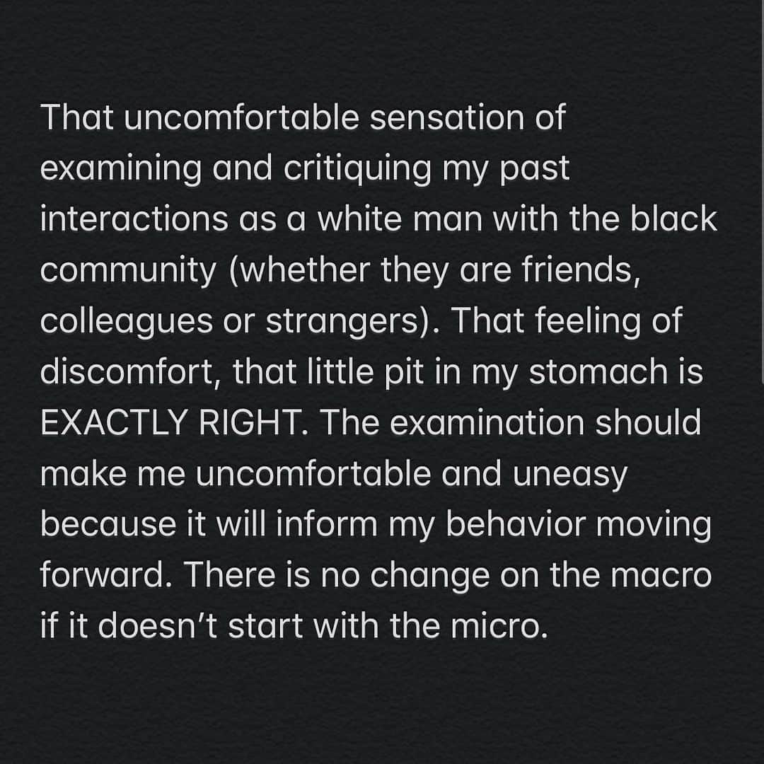 コリン・ドネルのインスタグラム：「A few thoughts. Change is on me. Change is on us. • #blacklivesmatter」