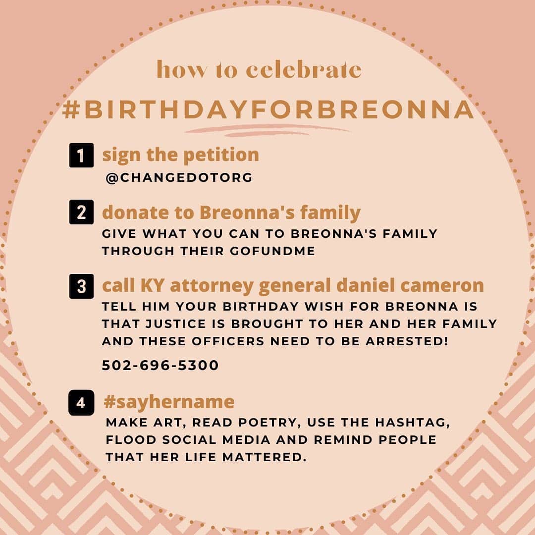 ケリー・ワシントンさんのインスタグラム写真 - (ケリー・ワシントンInstagram)「Tomorrow Breonna Taylor should be turning 27. Let’s celebrate. #SayHerName and show the world her life mattered. #BlackLivesMatter #BirthdayForBreonna OFFICIAL GOFUNDME https://t.co/R32HLC55MD」6月5日 3時04分 - kerrywashington