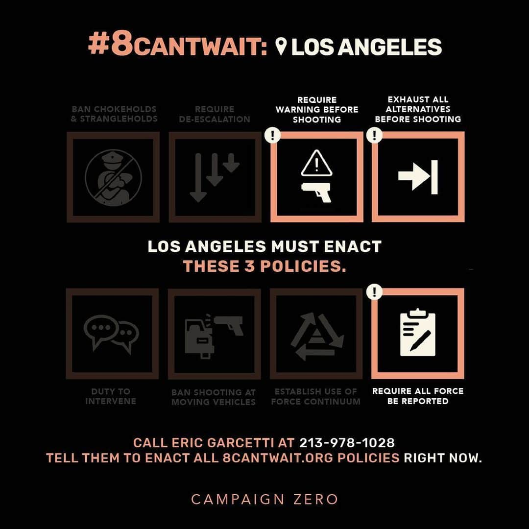 ヴァネッサ・ハジェンズさんのインスタグラム写真 - (ヴァネッサ・ハジェンズInstagram)「@campaignzero has launched #8CantWait, a list of 8 policies that, when combined, have the power to reduce police violence that results in death by up to 72%. YUP you read that right. 72%. The 8 policies are common sense and easy to understand ideas regarding use-of-force that will make our communities safer. I’m supporting #8CantWait, and I urge you to join me. Let’s flood the mayor’s offices across the country with clear demands that these policies be enacted immediately. We simply CANNOT wait — too much is at stake. These changes can be made RIGHT NOW. Your mayor has the power to change them immediately, but we have to use our voices and make the demand. Go to 8cantwait.org」6月5日 6時05分 - vanessahudgens