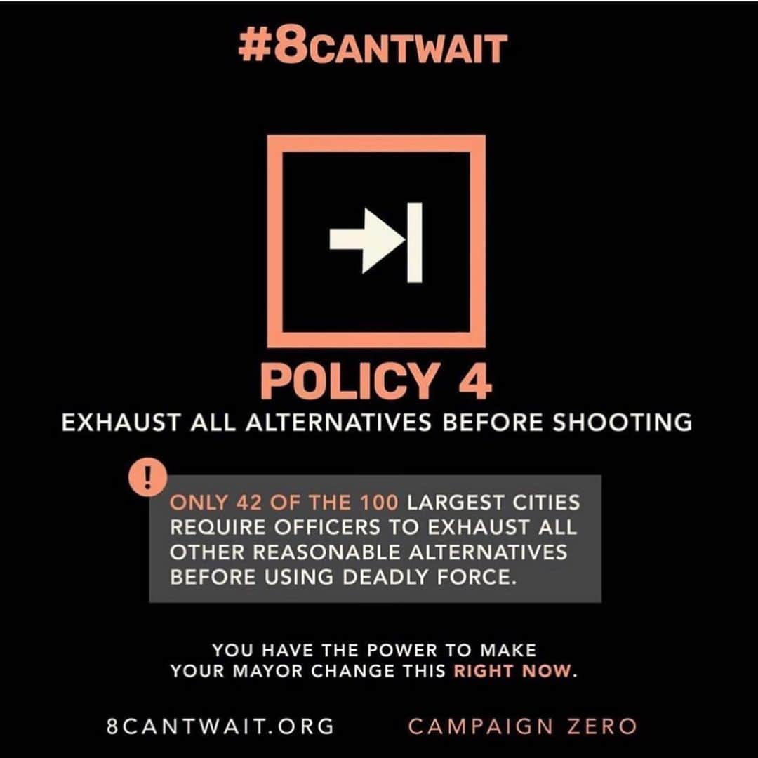 ヴァネッサ・ハジェンズさんのインスタグラム写真 - (ヴァネッサ・ハジェンズInstagram)「@campaignzero has launched #8CantWait, a list of 8 policies that, when combined, have the power to reduce police violence that results in death by up to 72%. YUP you read that right. 72%. The 8 policies are common sense and easy to understand ideas regarding use-of-force that will make our communities safer. I’m supporting #8CantWait, and I urge you to join me. Let’s flood the mayor’s offices across the country with clear demands that these policies be enacted immediately. We simply CANNOT wait — too much is at stake. These changes can be made RIGHT NOW. Your mayor has the power to change them immediately, but we have to use our voices and make the demand. Go to 8cantwait.org」6月5日 6時05分 - vanessahudgens