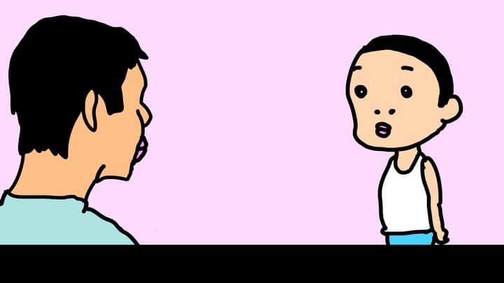 おかゆ太郎のインスタグラム：「息子「新しい動画を作ってほしい」とせがむも色々と間違う  #顔 #父なるべく実現しようと尽力」