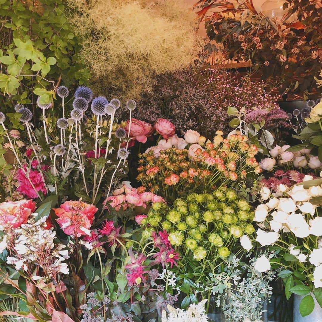 崎本ゆかりさんのインスタグラム写真 - (崎本ゆかりInstagram)「🌿ティーツリーのいい香り…♡ . . . 気づけば６月…早いね〜 #flowers#driedflowers#teatree#eucalyptus#blueberry#green#rose#lovely#beautiful#flowershop#myfav#healing#happy#dayoff#hellojune#summer#memories  #お花大好き#花#癒し#香り#可愛い#花のある暮らし#素敵なお花屋さん#6月#暑い#夏#安定のお団子ヘア#💐」6月5日 16時56分 - yukariiiin5